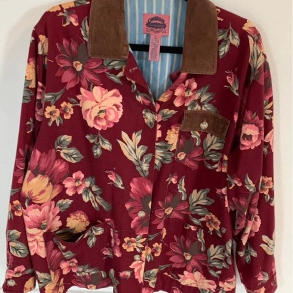 Cambridge Floral Jacket 100% cotton size large - Picture 8 of 8